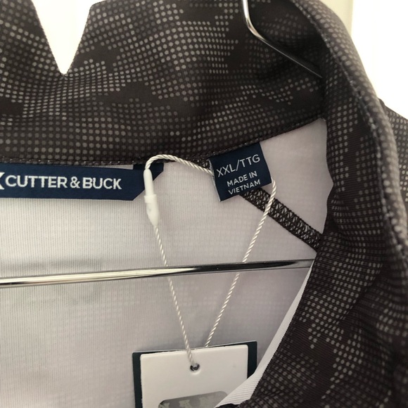 Buffalo Bills Cutter & Buck Traverse Camo Print Stretch 1/4 zip Womens Pullover - Picture 3 of 7